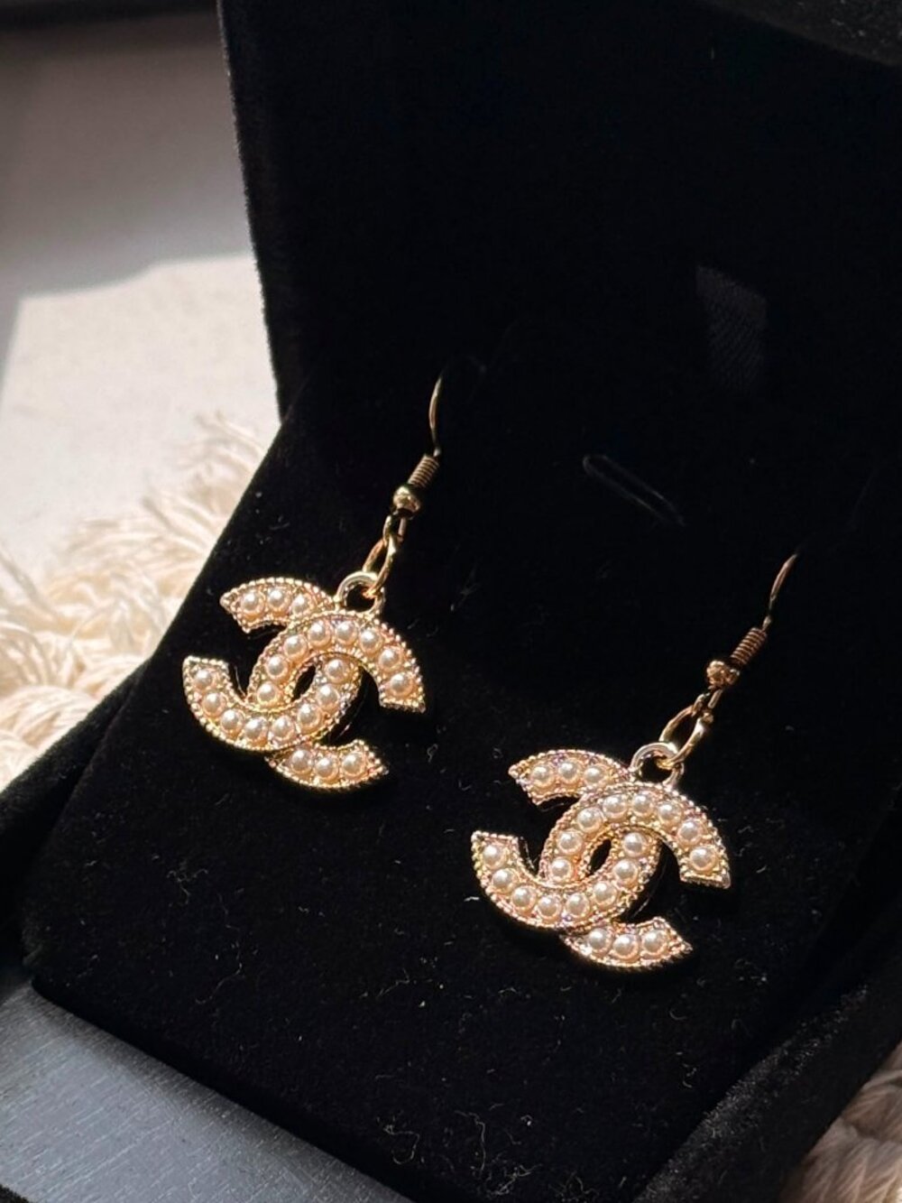 FREE Shipping✨Vintage CC Pearl Upcycled Earrings ✨BOGO Sale